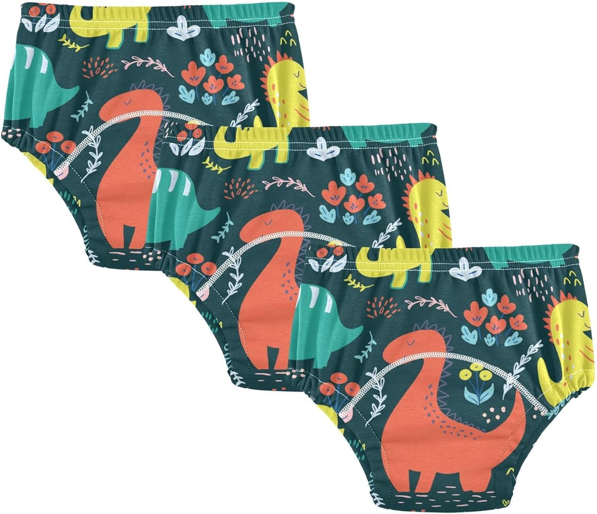 Little Girls Potty Training Panties Reusable Boxer Briefs Underwear Briefs for Toddler Girls 2T