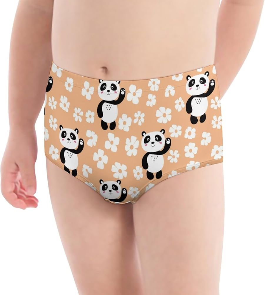 Cute Panda (2) Girls Underwear for Teens Ages 4-16 Soft Girls Panties 10 ﻿