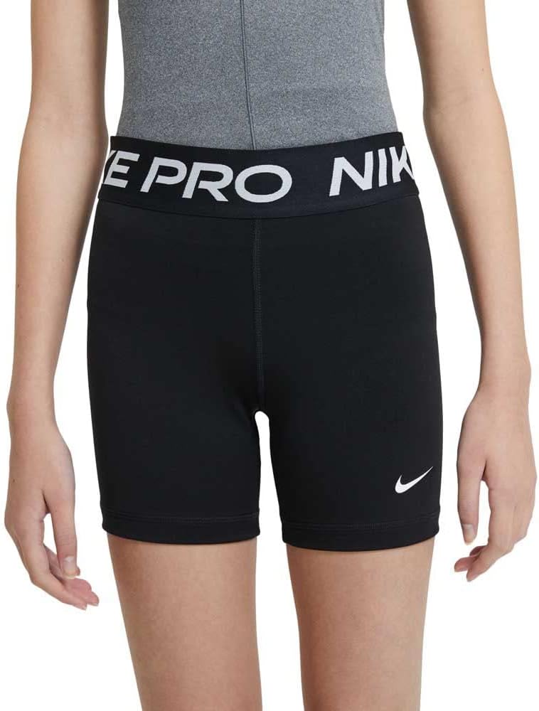 Nike Girl's NP Dri-Fit 3" Shorts M Black | White