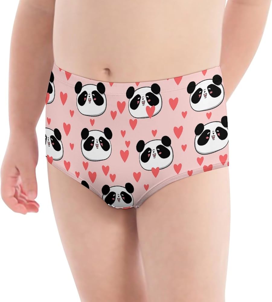 Panda Heart Girls Underwear for Teens Ages 4-16 Soft Girls Panties 8 ﻿