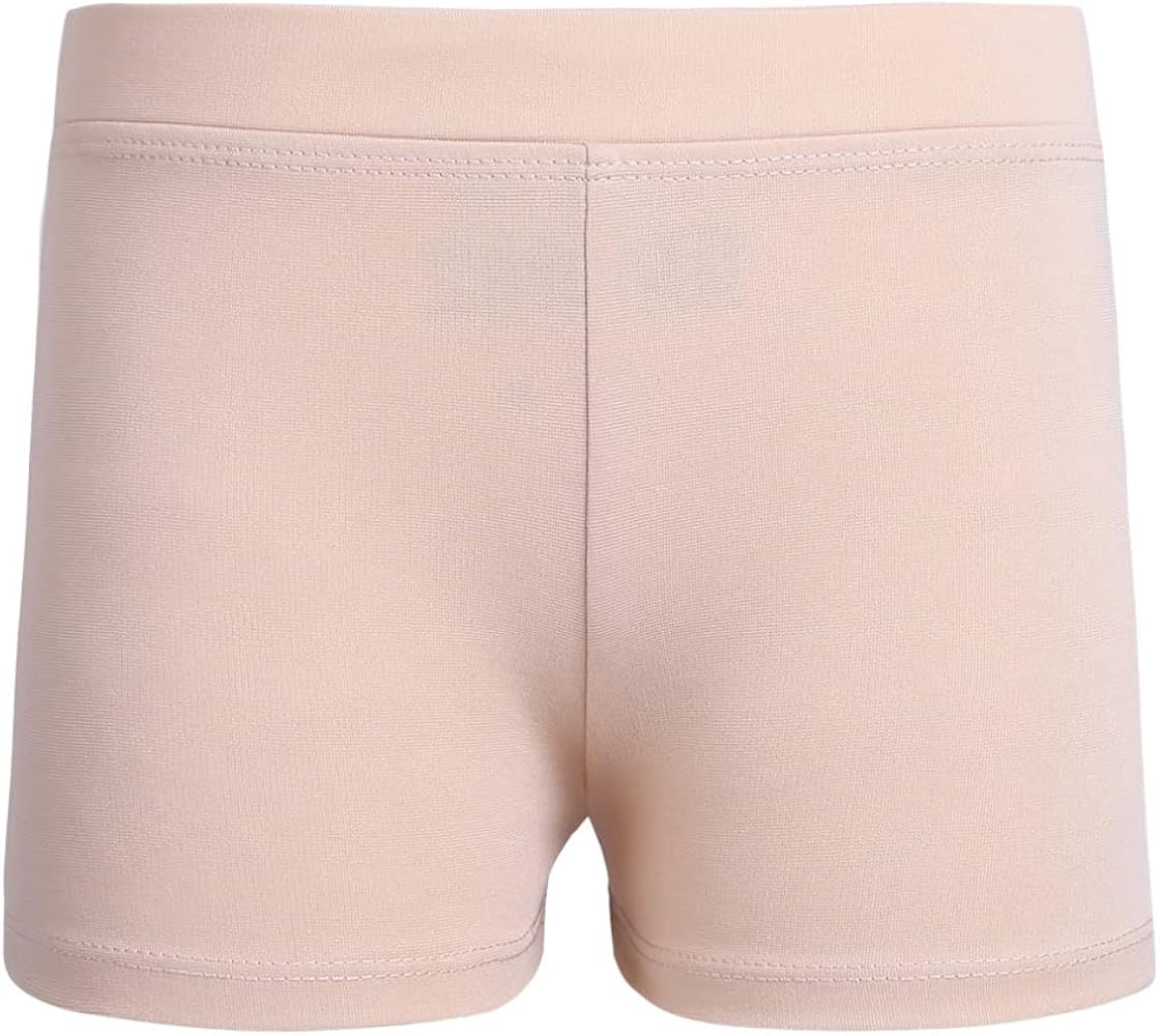 YiZYiF Kids Girls' Classics Boy Cut Soft Low Rise Gym Dance Sport Shorts Activewear Short