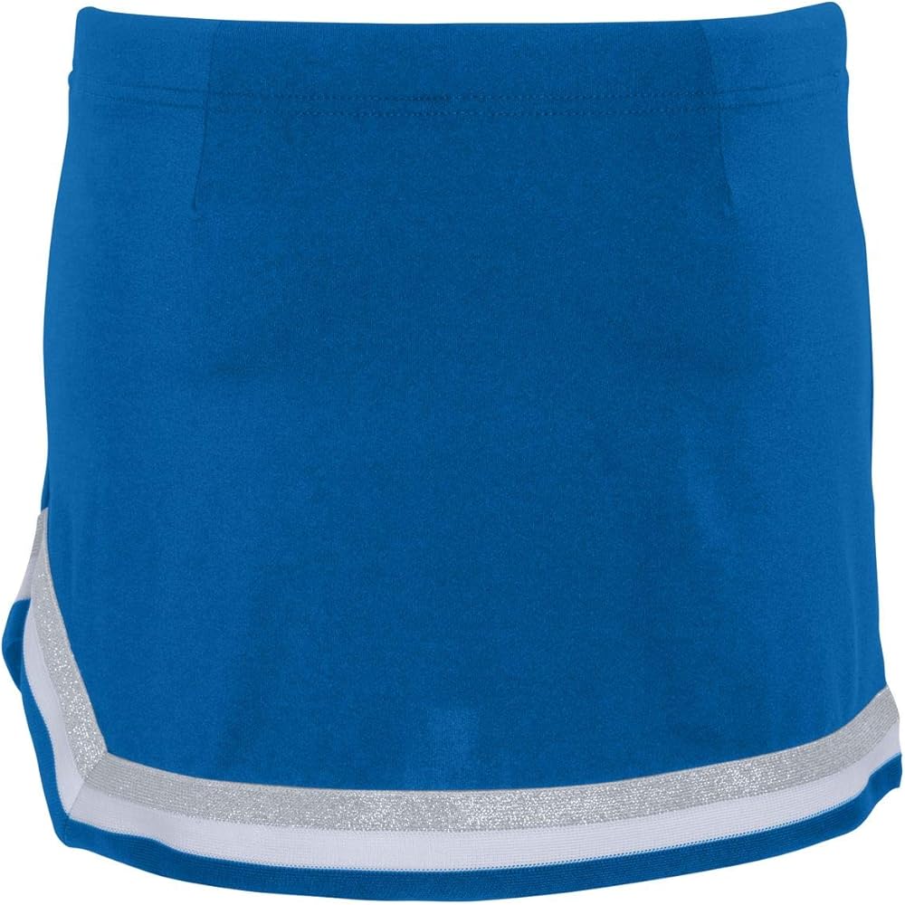 Augusta Sportswear Girls Pike Skirt M Royal/White/Metallic Silver