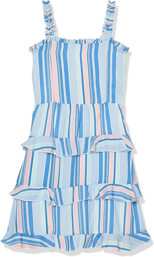 Speechless Girls' Sleeveless Ruffled Tiered Dress