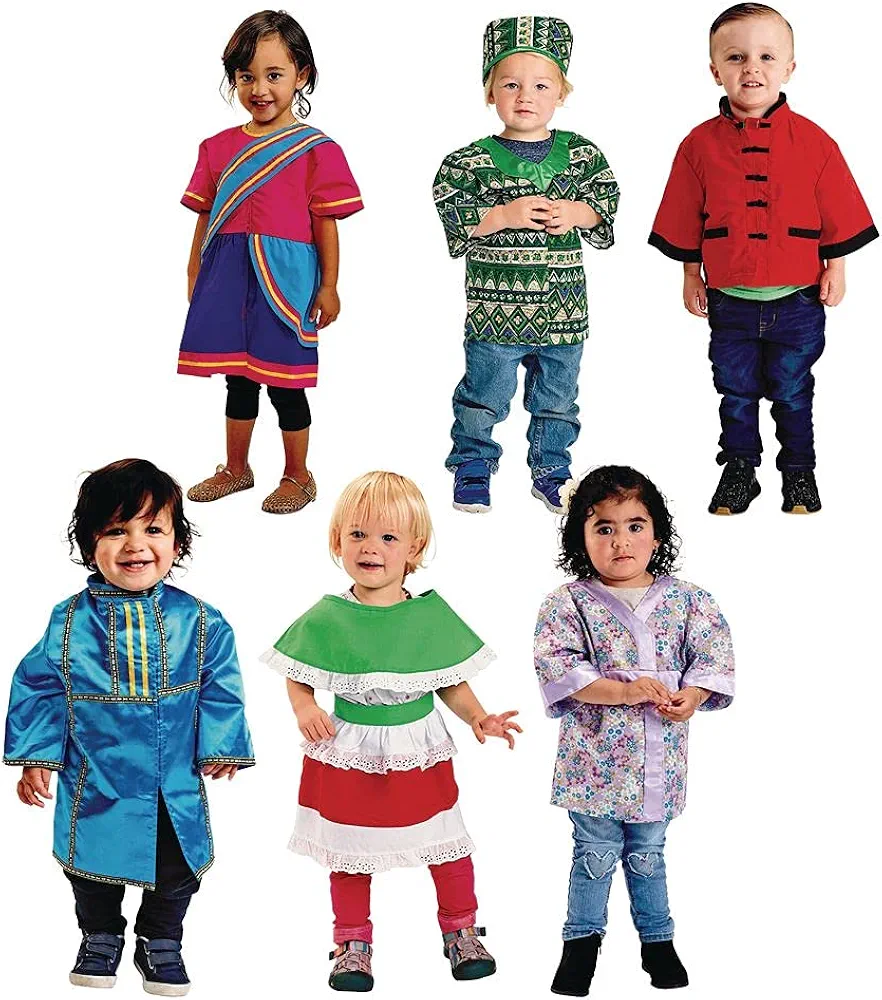 Toddler Traditional Multicultural Clothing Set of 6 (Item # TODWEAR)