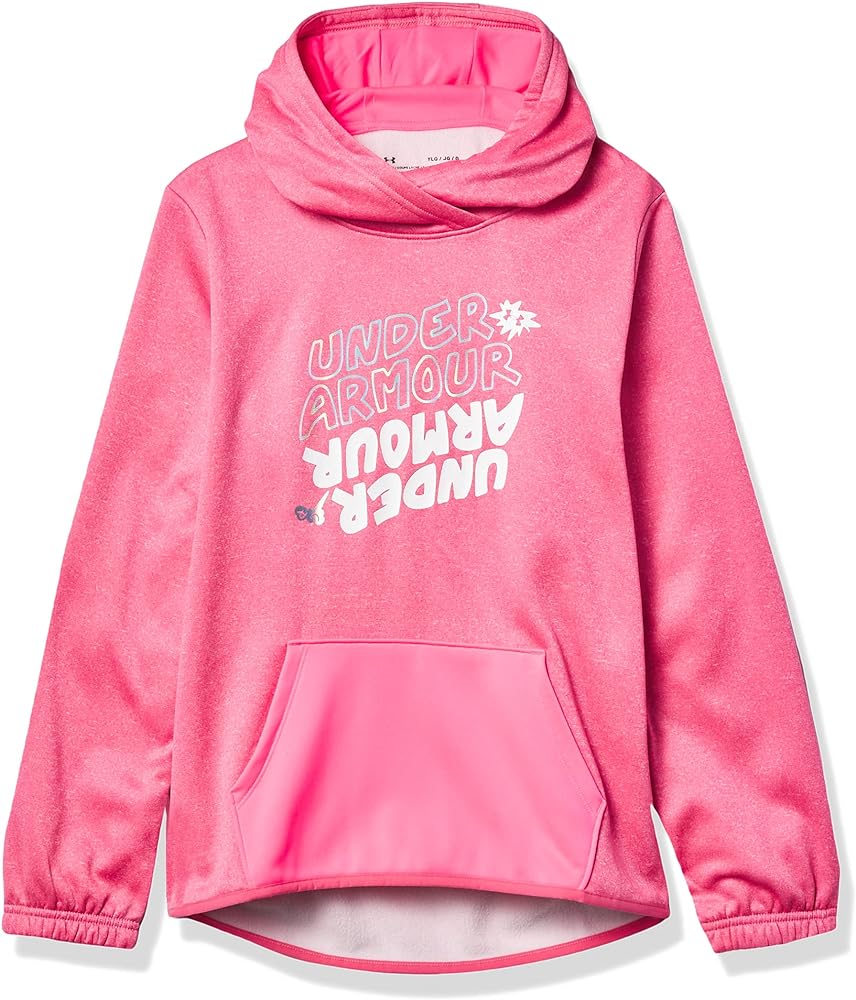 Under Armour Girls Fleece Wordmark Twist Hoodie