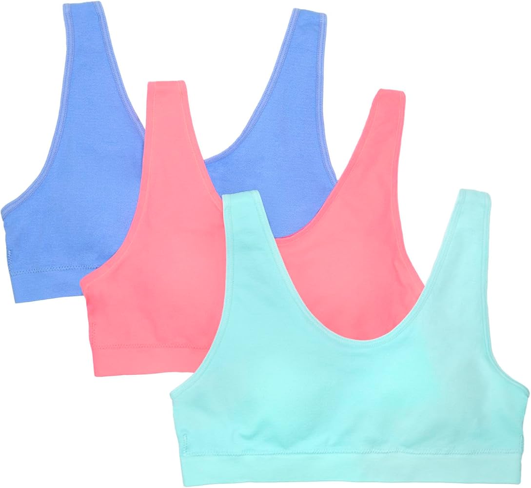 Fruit of the Loom Girls' Seamless Stretch Sports Bra