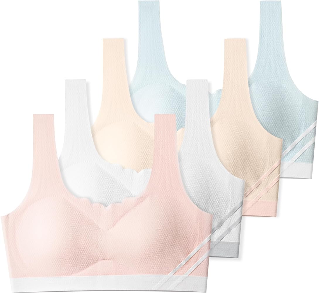 SALIA GIRL Training Bras for Girls 12-16 Sports Seamless Bra Design with Removable Padding Bras