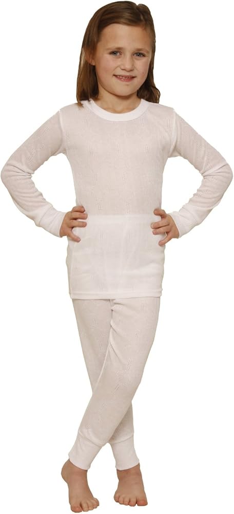 Octave Girls Thermal Underwear Set: Long Sleeved Vest & Long Pants