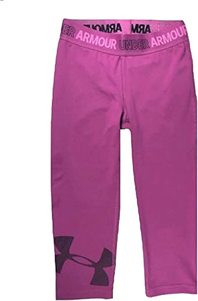 Under Armour Girls Capri Leggings Medium 1328007-665 Pink