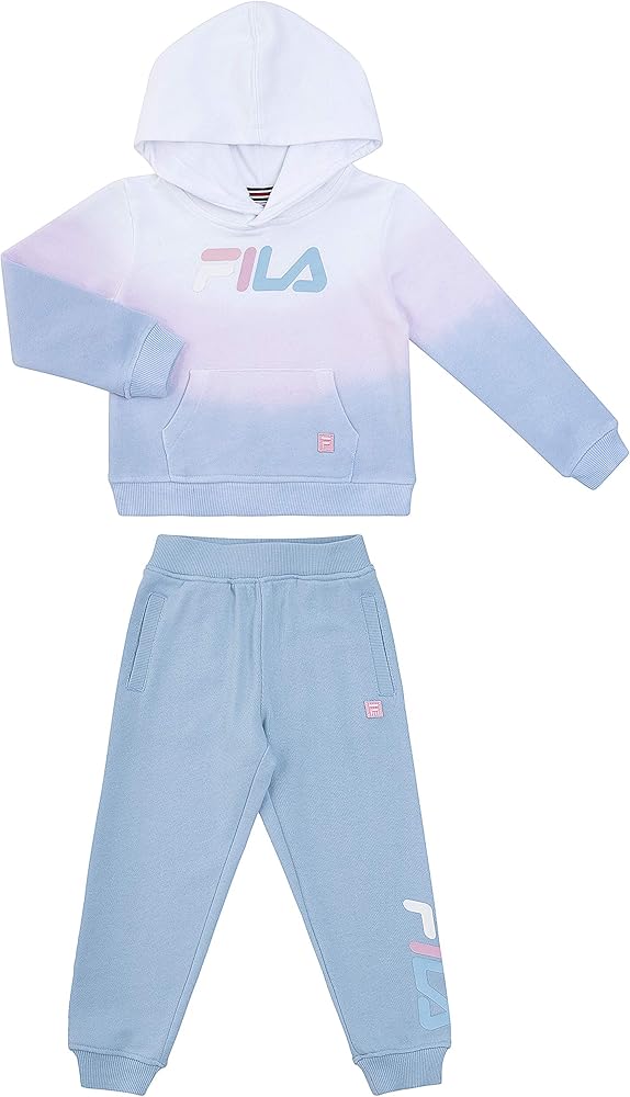 Fila Toddler Girls 2 Piece Hoodie Sweater and Jogger Sweatpant Set Baby Clothing