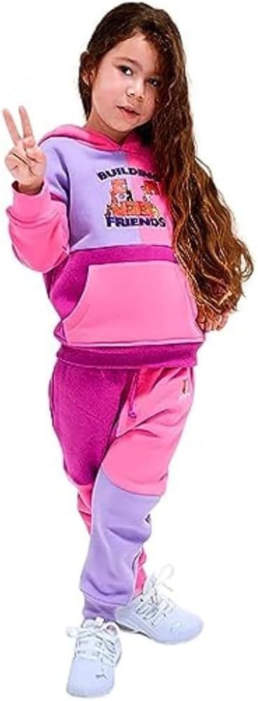 Samaritan Sports Building Friends Girl's All Season Tracksuit/Jogger Set Toddler Tracksuit