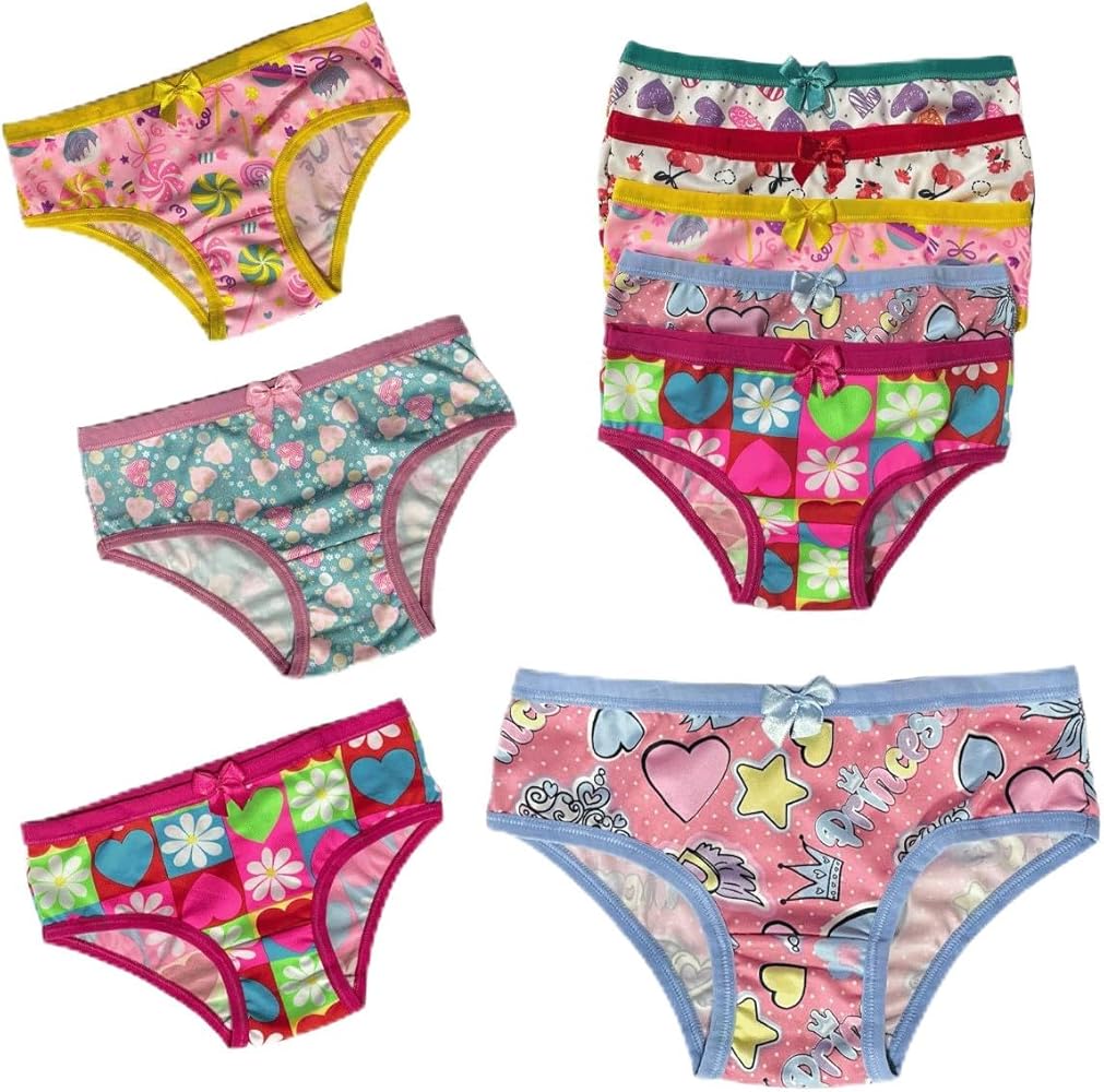 Girl's Underwear comfort Briefs Assorted Panties Pack 5