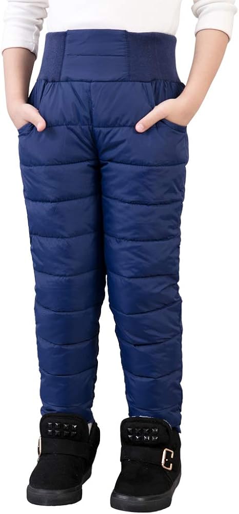 Girls Boys Snow Pants 2-9 Years old Thick Winter Warm Pants Girl Activewear Clothes