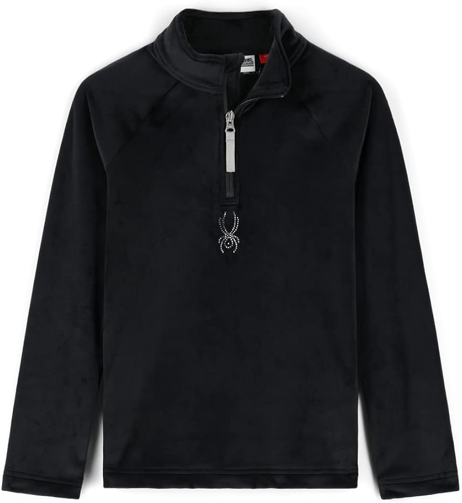 Spyder Big Girls Shimmer Bug Half Zip T-Neck