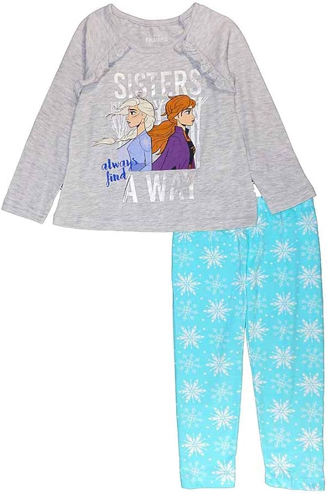 Disney girls Frozen 2 Piece Girls Legging SetPants Set