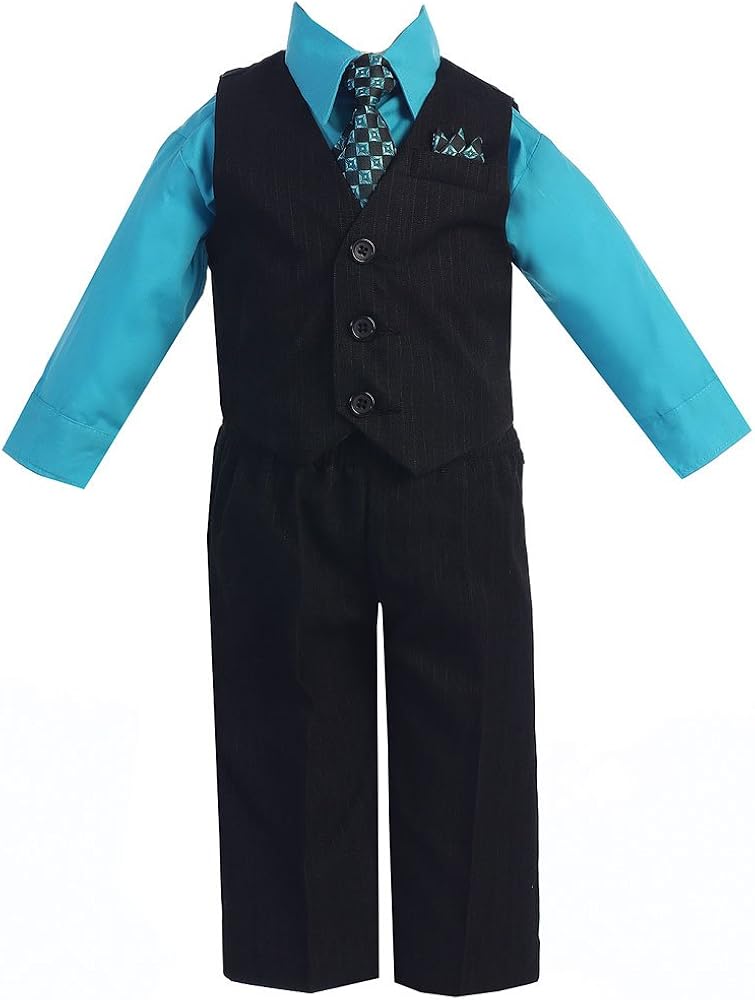 Boy's Handsome 4 pc Vest Set