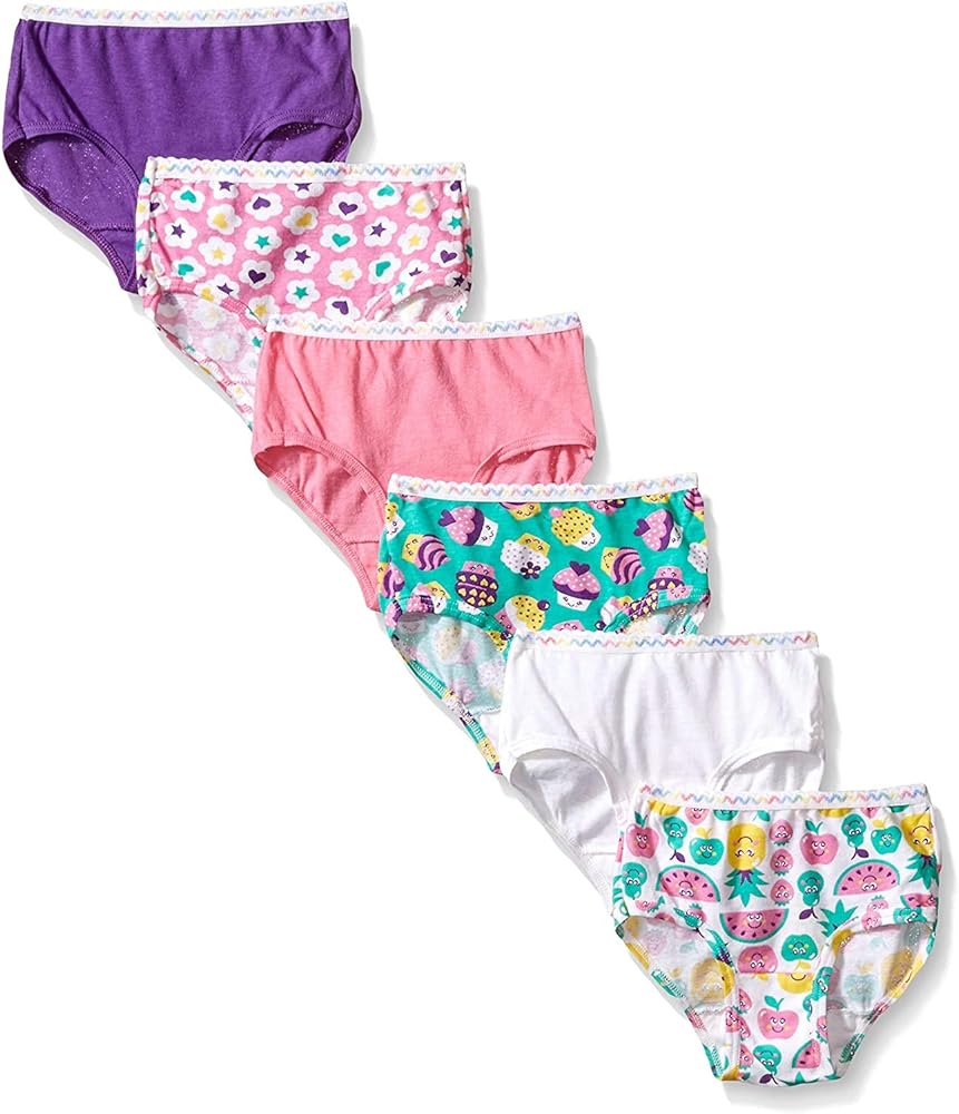 Fruit of the Loom Little Girls' Wardrobe Brief (Pack of Six)