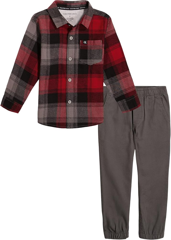 Calvin Klein Baby Boys 2 Pieces Pant Set