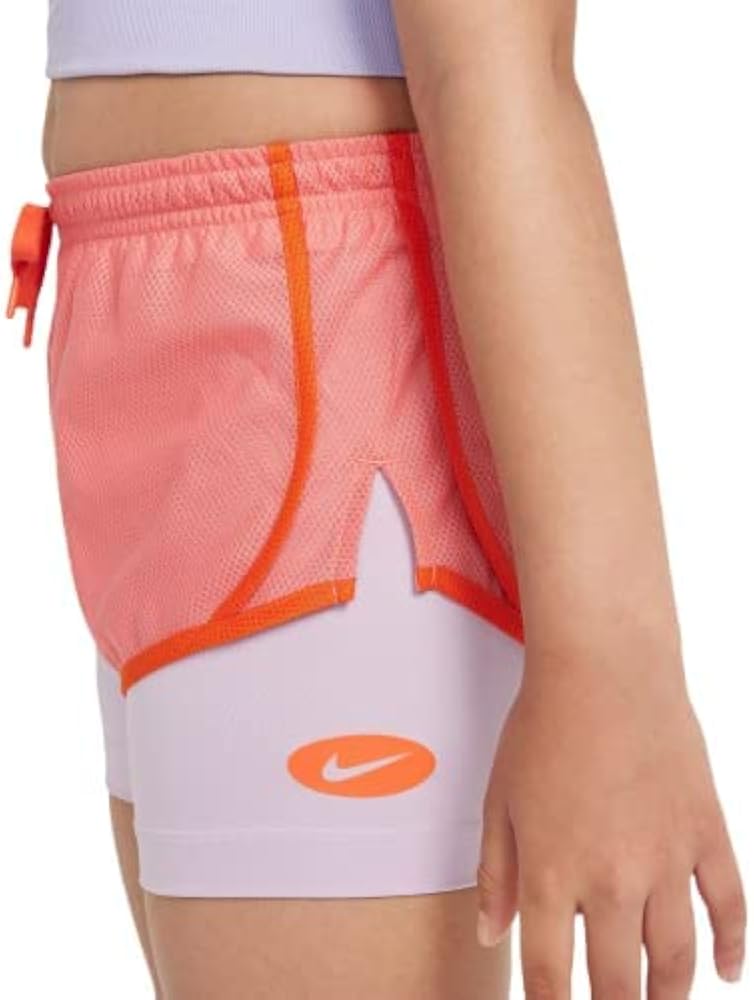 Nike Girls' Dri-FIT Tempo 2-in-1 Training Shorts (Pink Salt)