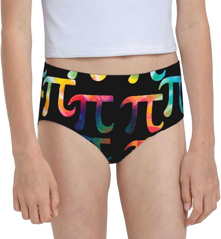 Augenstern Cotton Underwear Pi Pi Math Girls'Briefs Soft Underpants