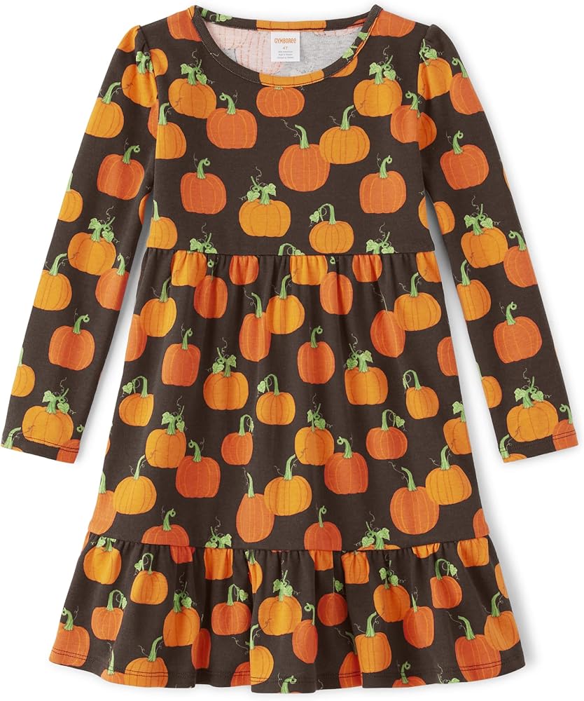 Gymboree Girls' and Toddler Long Sleeve Knit Casual Dresses Seaonal