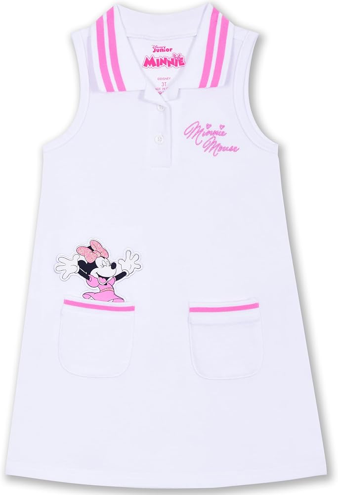 Disney Minnie Mouse Girls Collar Dress for Toddler Kids