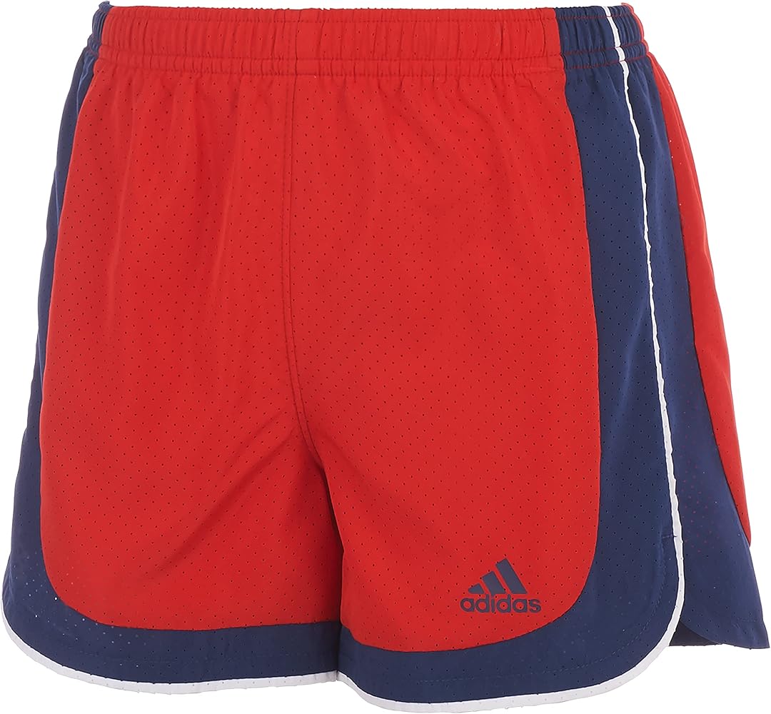 adidas Girls' Colorblock Woven Shorts