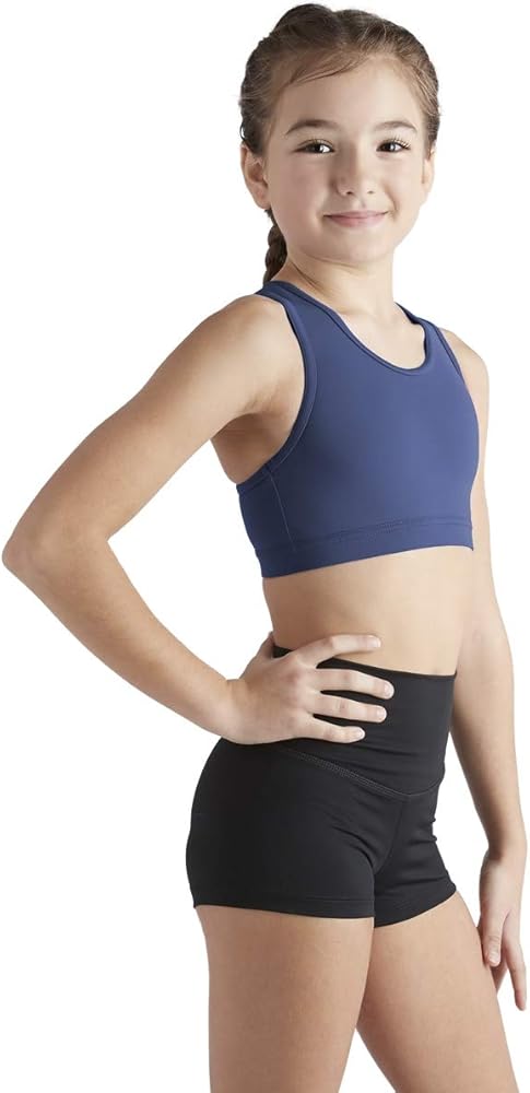 Liakada Girls Stylish & Supportive Basic Sports Bra with Integrated Bra Shelf Liner Dance, Gym, Yoga, Cheer!