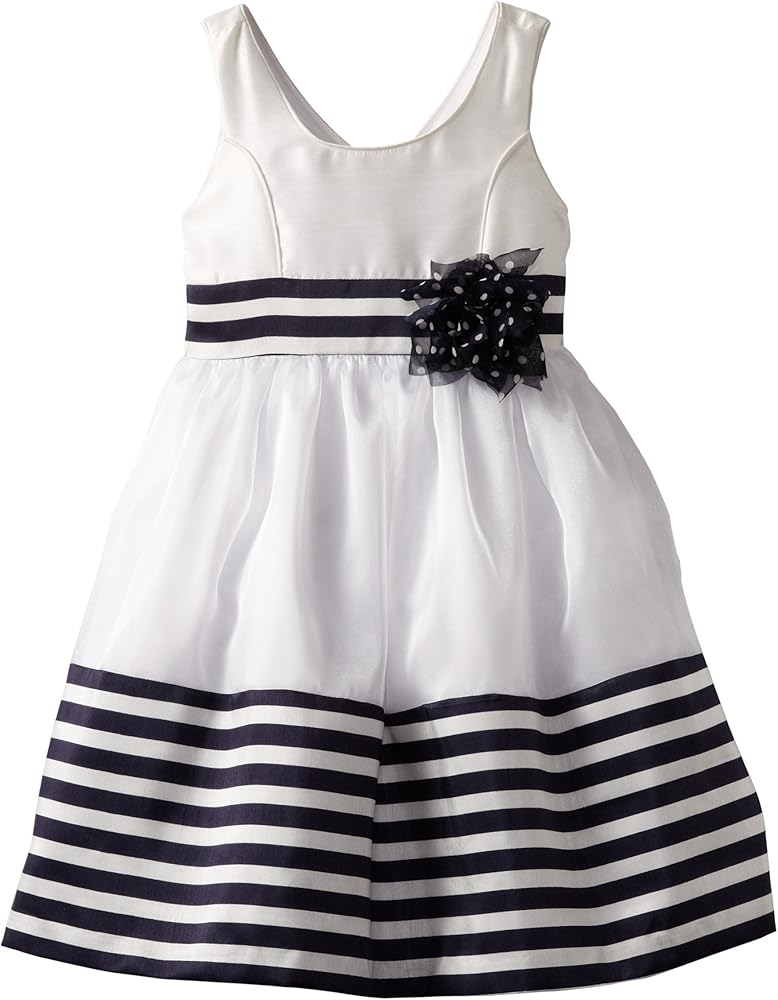 Bonnie Jean Little Girls' Border Stripe Dress