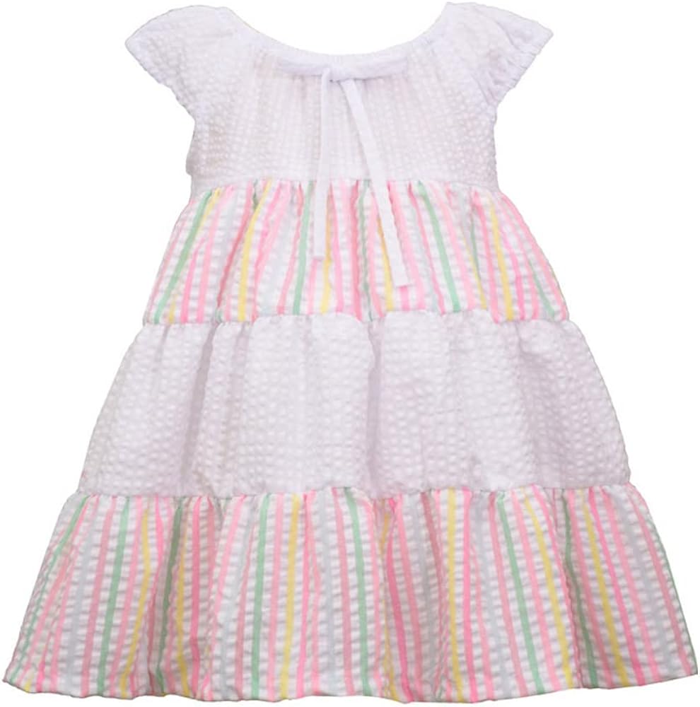 Bonnie Jean Girl's Sundress - Seersucker Dress for Baby, Toddler, Little and Big Girls