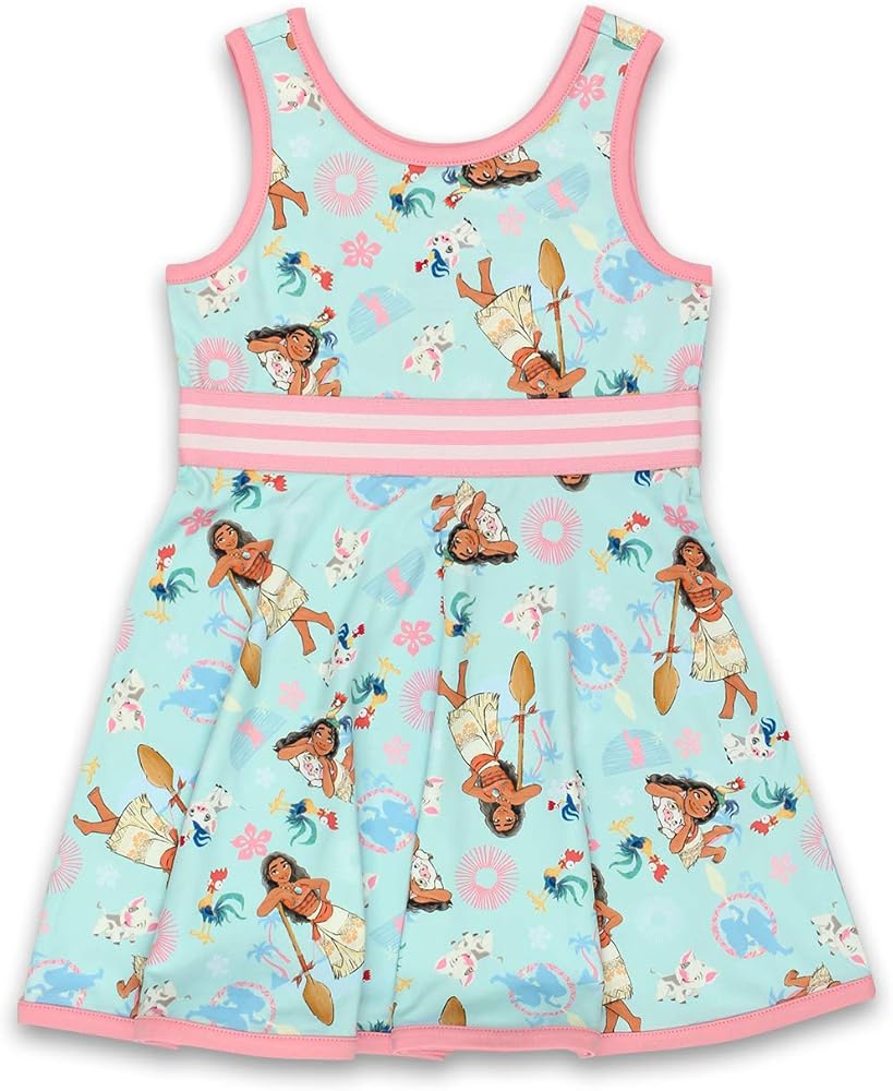 Disney Moana Toddler Girls Fit and Flare Ultra Soft Dress