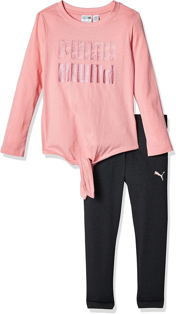 PUMA girls Long Sleeve T-shirt & Legging Set