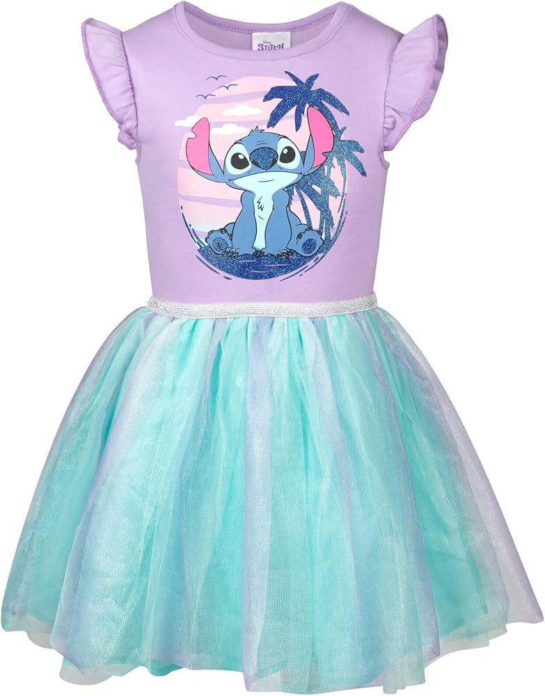 Disney Raya and The Last Dragon Little Mermaid Frozen Nightmare Before Christmas Girls Tulle Dress Toddler to Big Kid