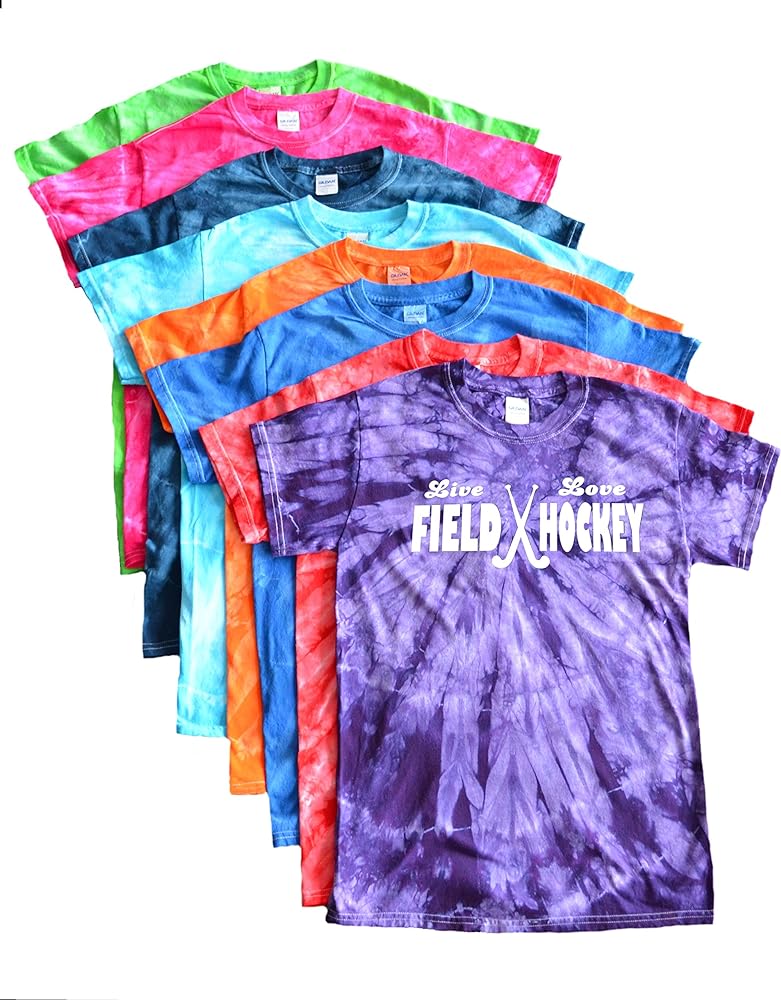 Field Hockey Tie Dye T-Shirt Live Love Logo