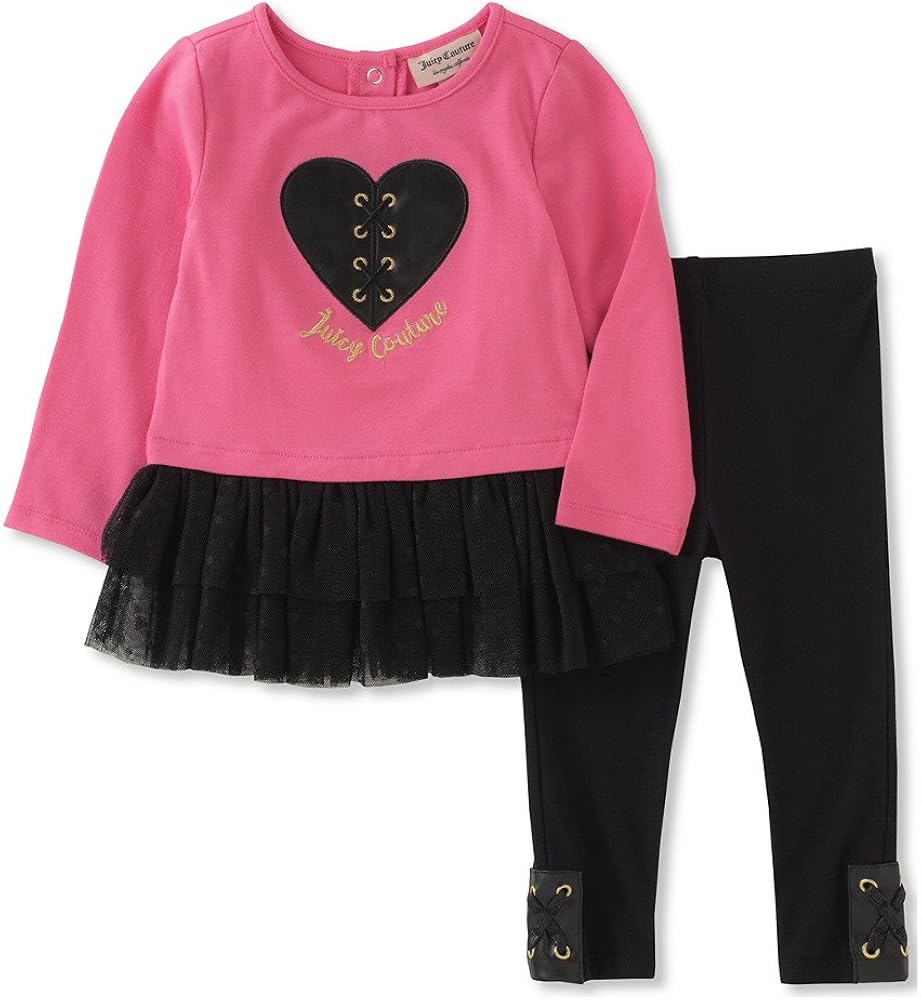 Juicy Couture Girls' Pink Tunic & Legging Set