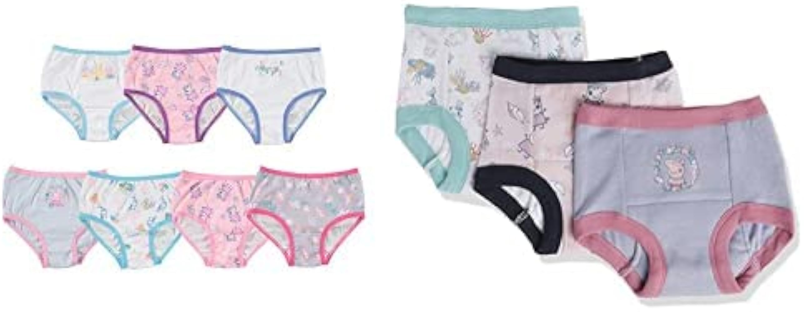 Peppa Pig Little Girls' 10 Pack Training Pant and Underwear Bundle