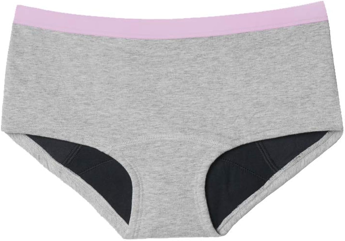 Thinx BTWN Teen Period Underwear - Shorty Panties (Grey, 13/14 - Super Absorbency)