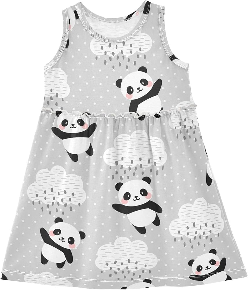 Summer Girl Dresses Sleeveless Cotton Dress Baby Toddler Girl Outfits Girls Clothes Size 2t-8Y