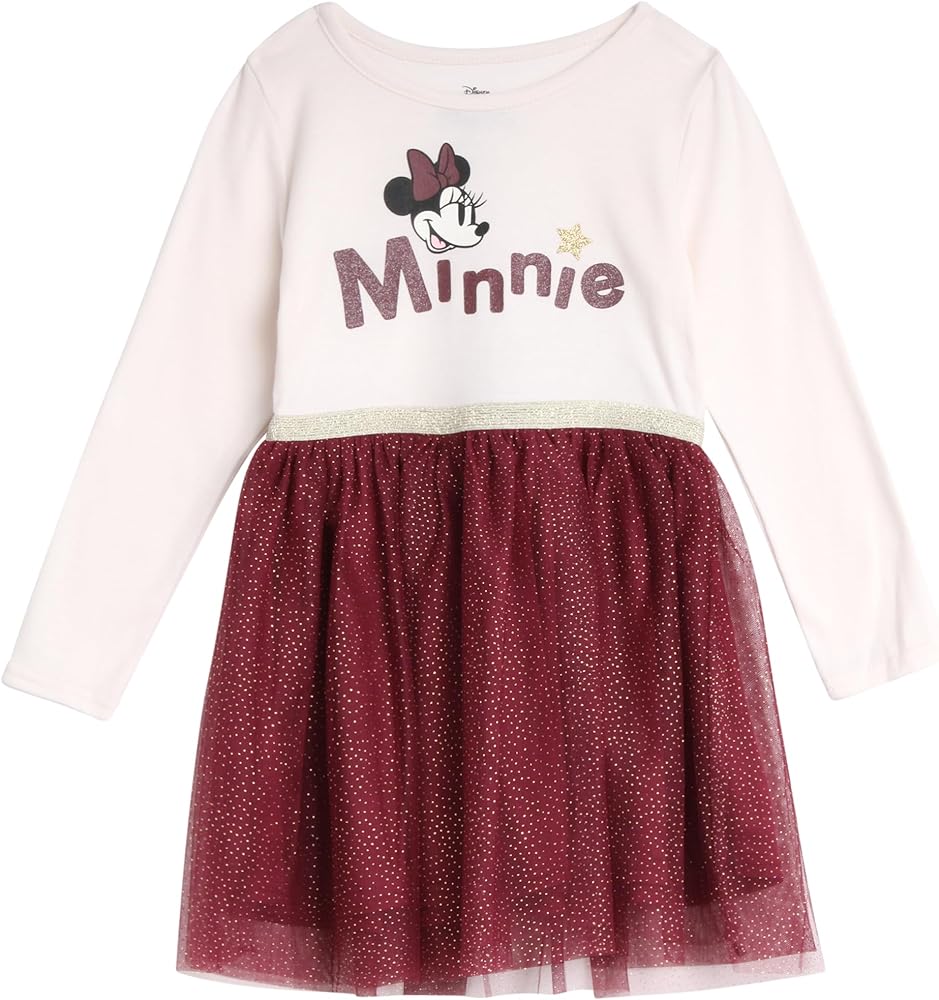 Disney Little Girls’ Minnie Mouse Encanto Girls Tutu Dress - Mirabel, Minnie Mouse Dress for Girls (Sizes: 2T-6X)