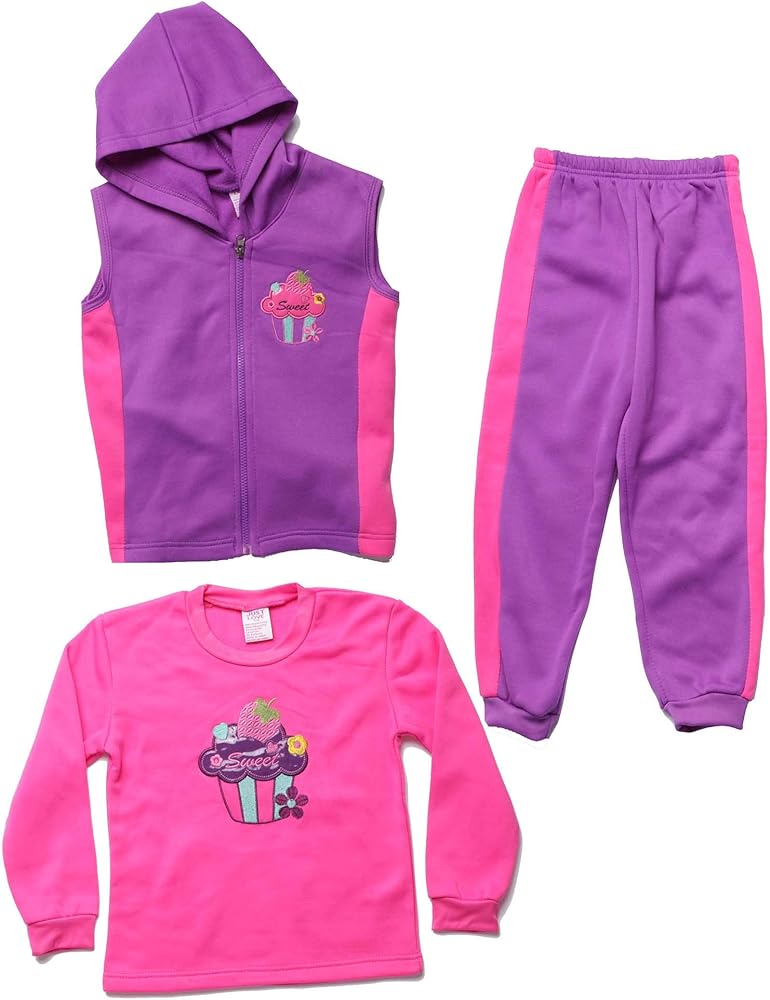 Just Love Girls Three Piece Fleece Set