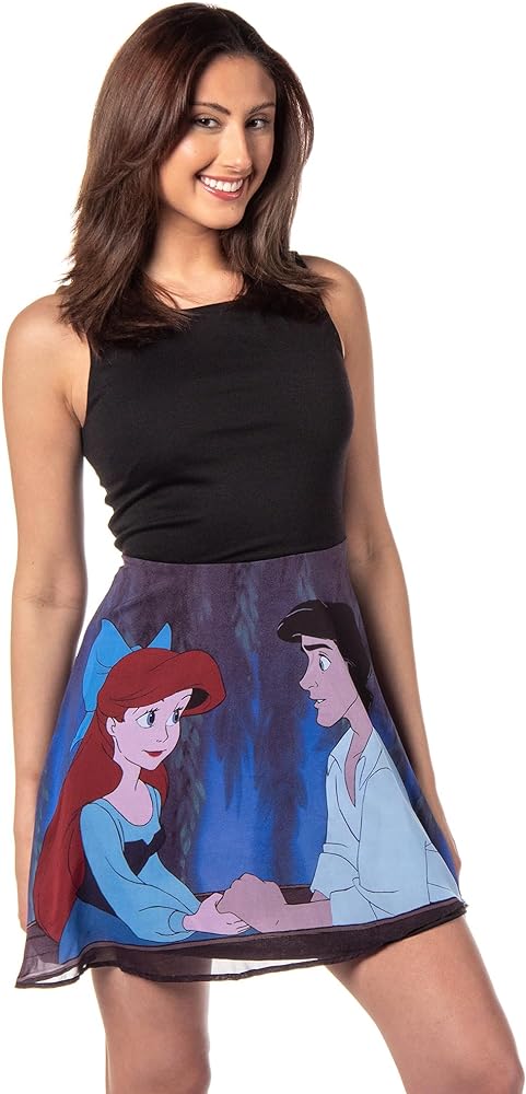 Disney The Little Mermaid Womens' Ariel and Eric Kiss The Girl Skater Dress