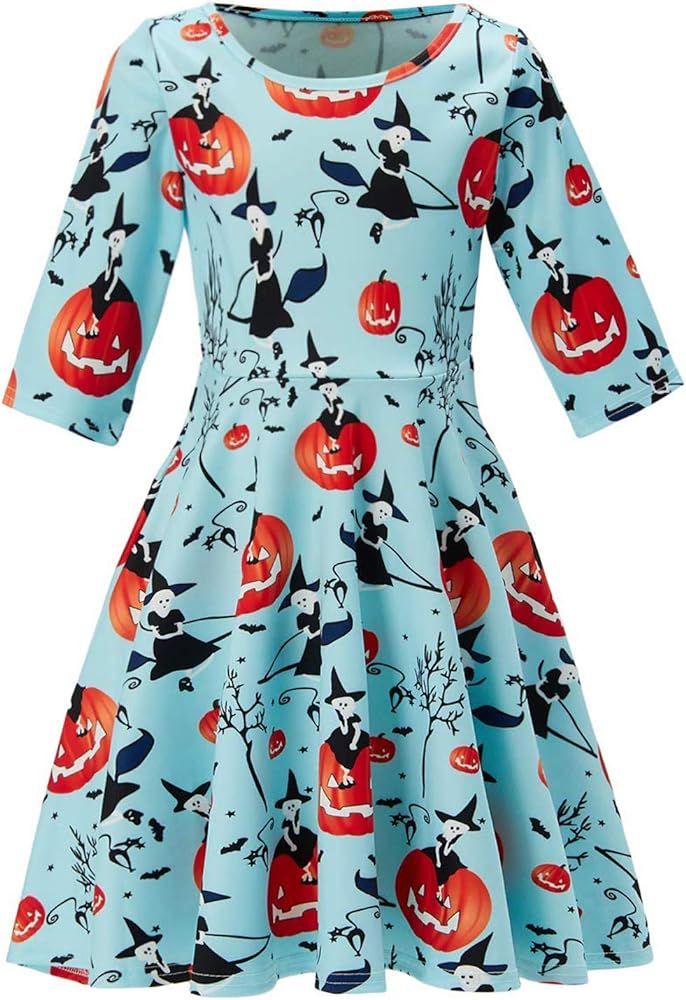 Ahegao 4-13 Years Old Girl's Halloween Dresses for Kids