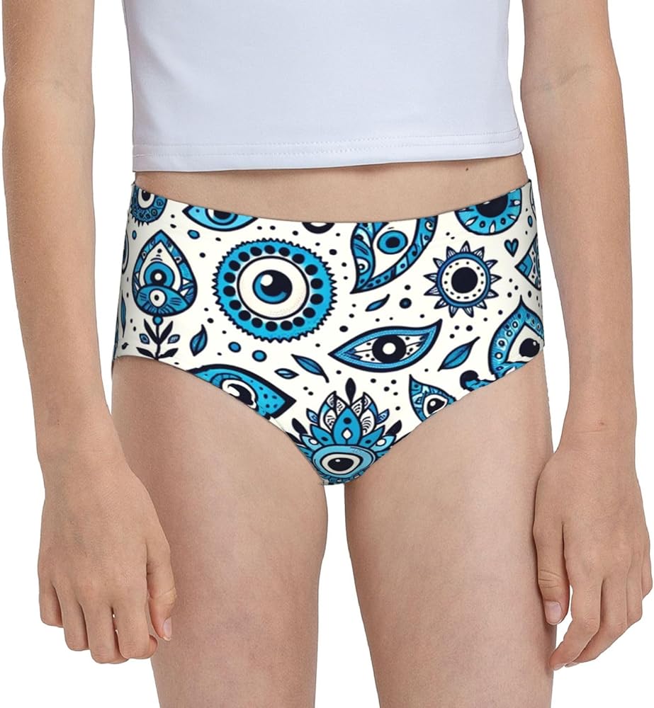 Augenstern Cotton Underwear The-Turkish-Nazar-Evil-Eye Girls'Briefs Soft Underpants