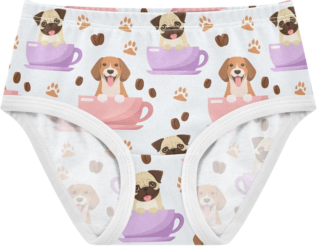 Wusikd Colorful Dog Boys' Underwear Cotton Dachshund Boys Briefs Soft Toddler Underwear 2T