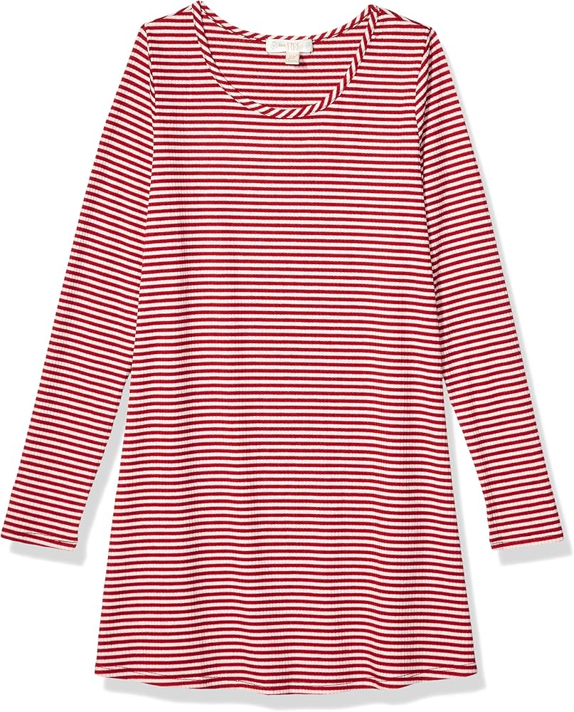 love, FiRE Girls' Stripe Rib T-Shirt Dress