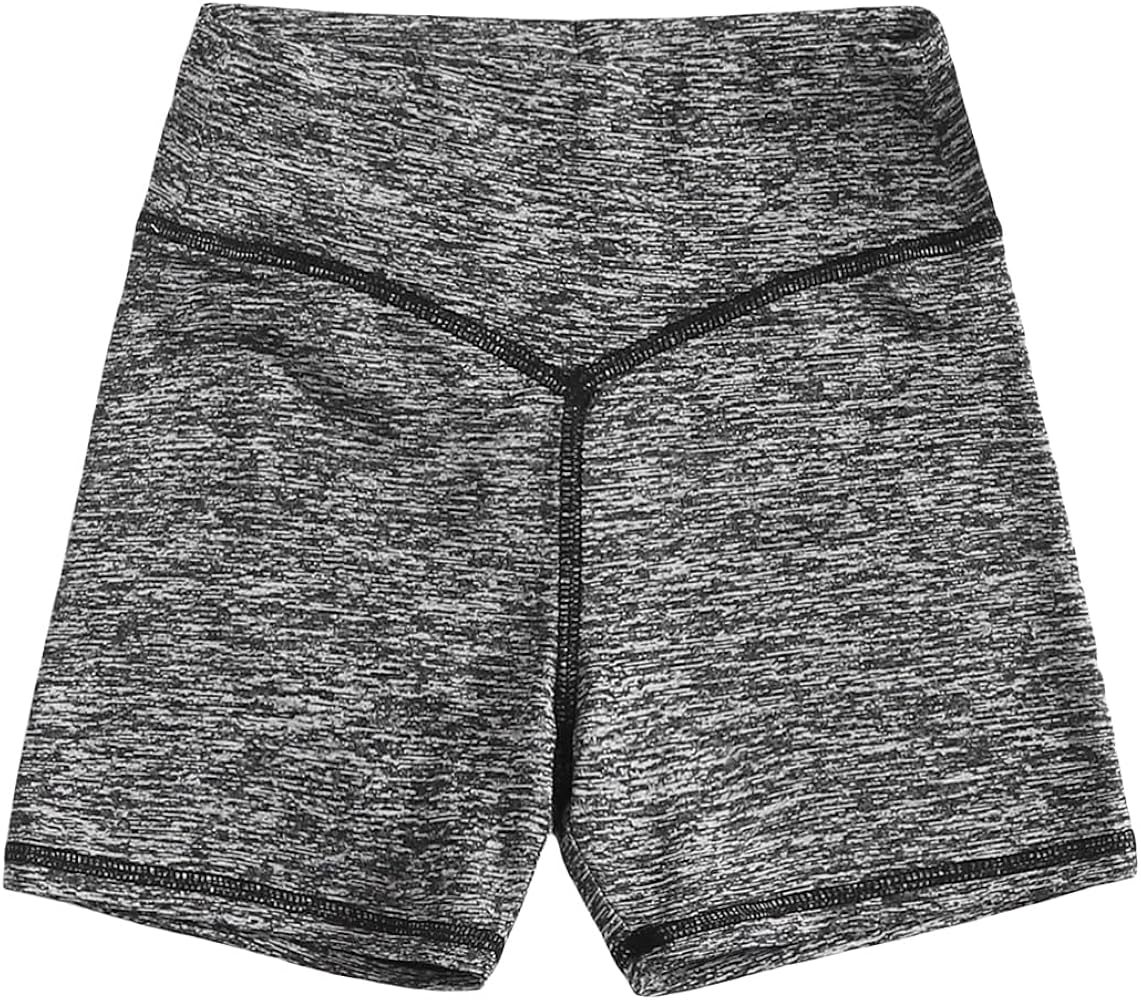 Floerns Girls Contrast Stitch Sporty Running Activewear Biker Shorts