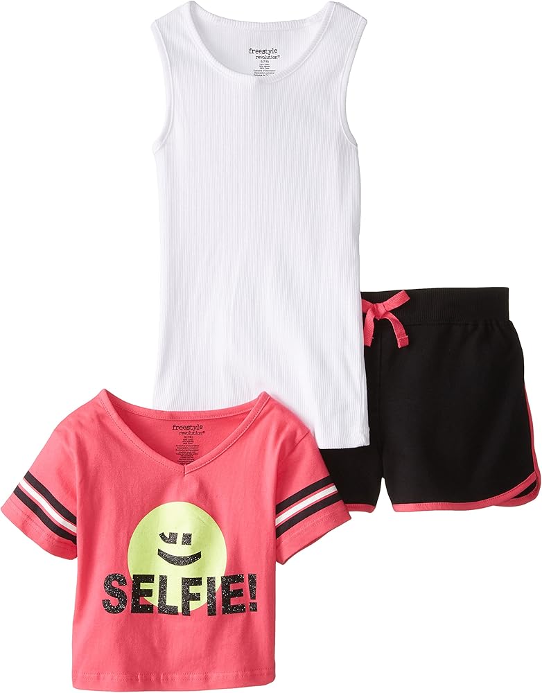 Big Girls' Twofer Top and Shorts Set