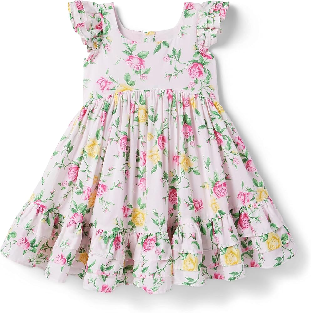 Janie and Jack Girl's Floral Dress (Toddler/Little Kids/Big Kids)