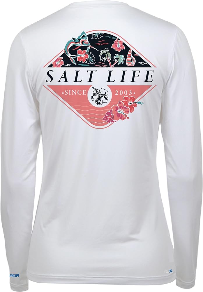 Salt Life Girls' Drift and Dream Youth Long Sleeve Performance Fit Shirt