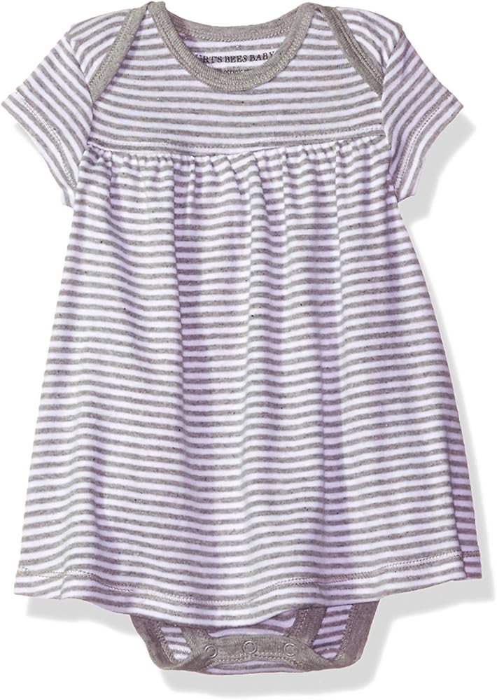 Burt's Bees Baby Baby Girls' Dress, Infant & Toddler, Short & Long-Sleeve, 100% Organic Cotton